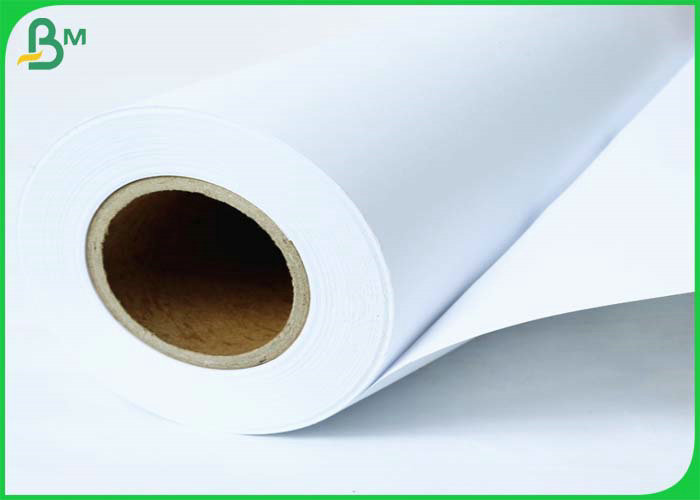 White 20lb Bond Paper 2" Core CAD Plotter Paper For Copy Service Shops 