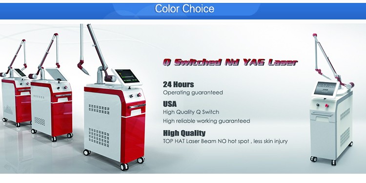 1064nm 532nm 1320nm q switched nd yag OEM High Quality permanent makeup tattoo laser machine