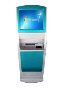 China Touch screen Bank ATM Machine 22inch Self Service A4 Printer kiosk on sale 