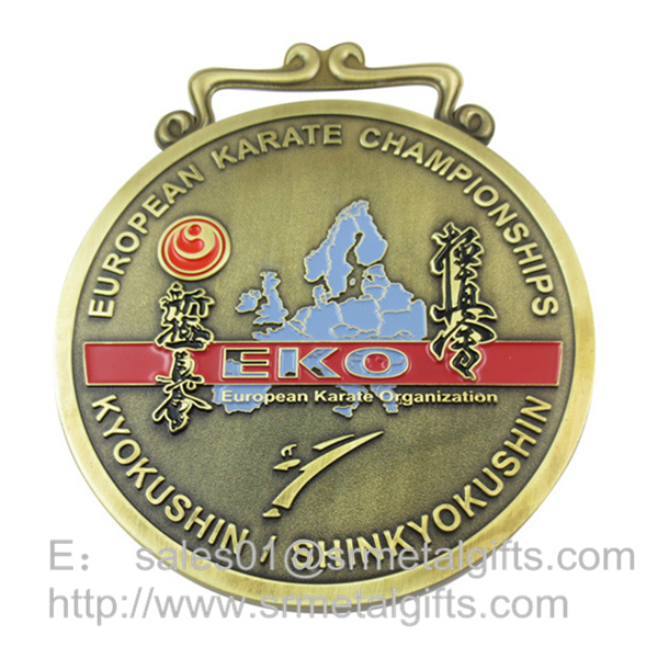 Enamel Metal Championship medal with ribbion
