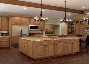 Beautiful Solid Wood Kitchen Cabinets Customized Classic Design