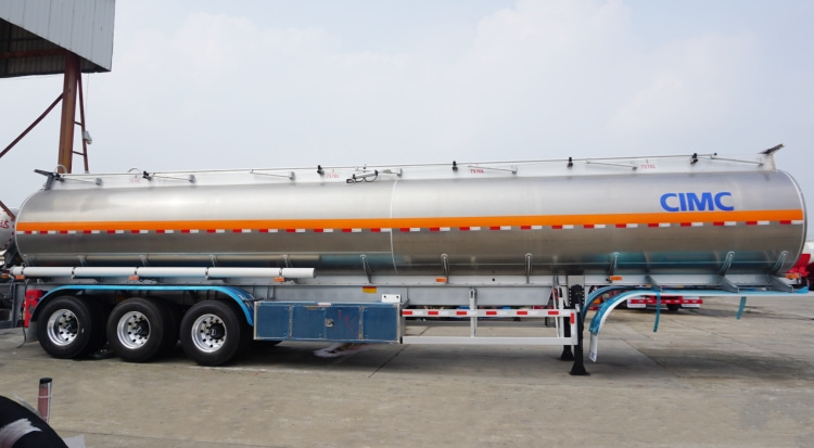 Aluminum Diesel Tanker Trailer for Sale in Ghana | Oil Tank Prices | CIMC Tank