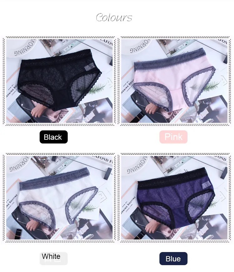 Sexy Erotic Lingerie Ladies Elastic Lace Flowers Panties Briefs G-String Thongs Women&prime; S Charming Underwear