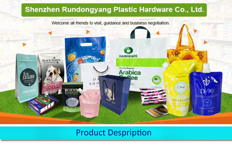 high quality nice prices transparent customized logo simple zipper reclosable bags for food