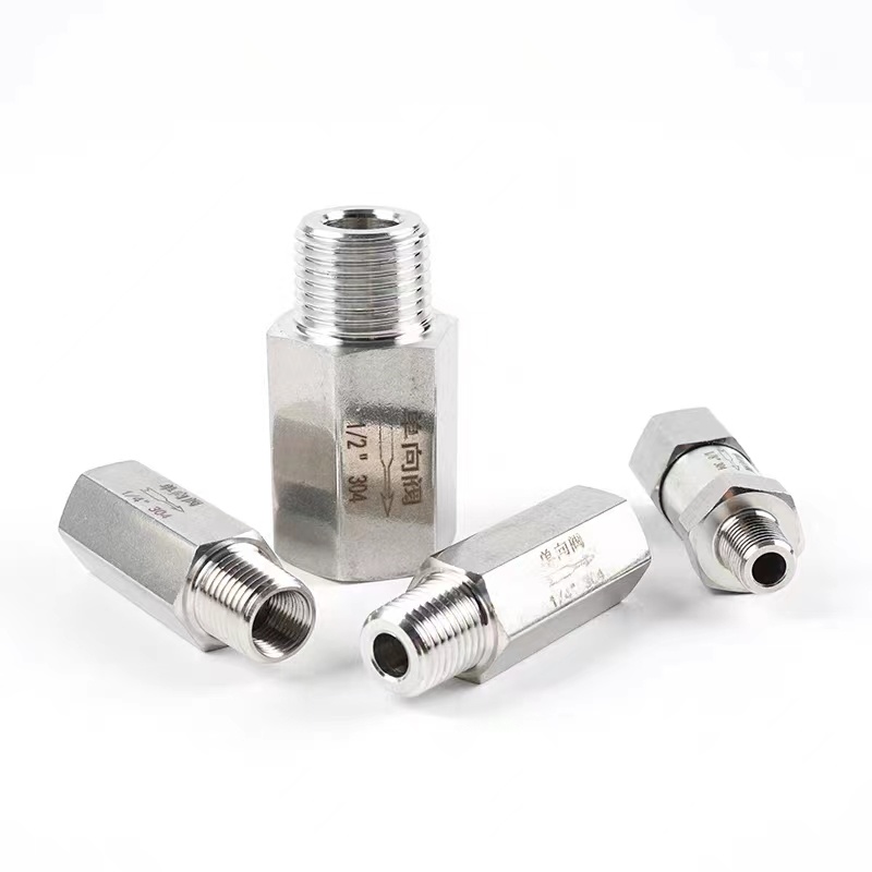 Pneumatic Parts Stainless Steel One Way Valve Male Thread Check Valve
