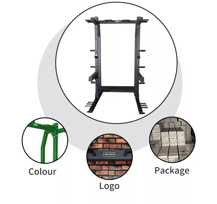 Four People Standing Seated High Back Application Home Gym Smith Machine Rack