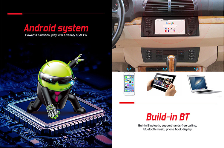BMW E53 OEM Car Radio Wifi Bluetooth 4G Support Wireless Carplay Mirror Link