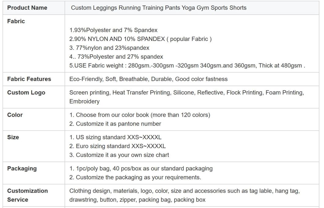Custom Men&prime;s Sportswear Leggings Running Training Pants Yoga Gym Sports Shorts