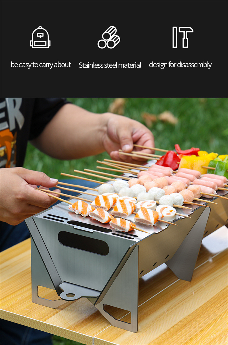 Outdoor Portable Barbecue Stove Camping Grill BBQ Oven