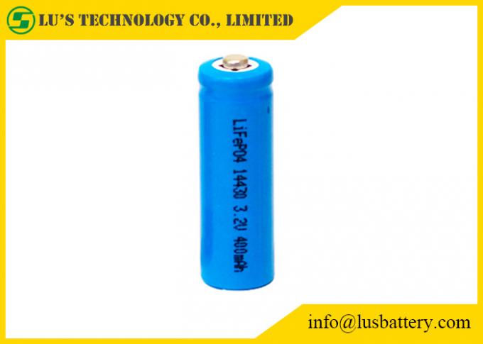 3.2V 400mah Rechargeable Lithium Ion Battery 14430 Lifepo4 Battery No Memory Effect