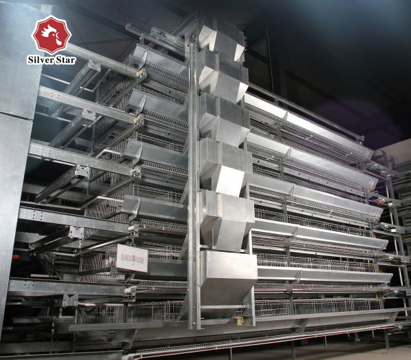 Automatic Egg Layer Chicken Battery Cage 3 Tiers 4 Tiers H Type Poultry Feeding Equipment 0