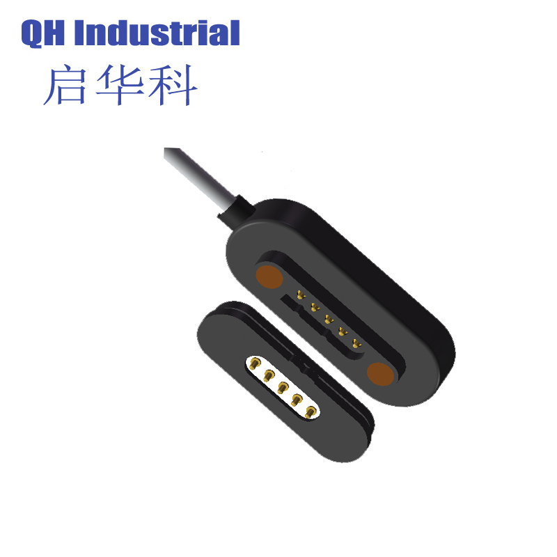 5Pin Colombia Smart Watch Connector Pogo Pin Connector Magnetic Connector Waterproof Pogo Pin Connector