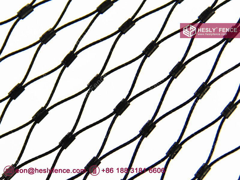 Black Oxide Cable Mesh for Animal Enclosure