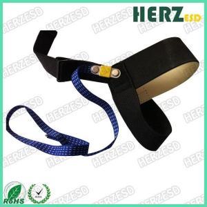 China 1M Ohms Resistor ESD Safety Strap / Heel ESD Grounding Strap Conductive Rubber Material on sale 