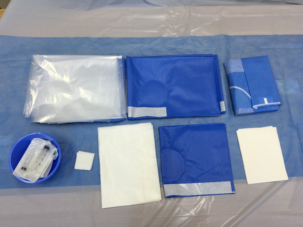 Angiography Drapes Pack with reinforced