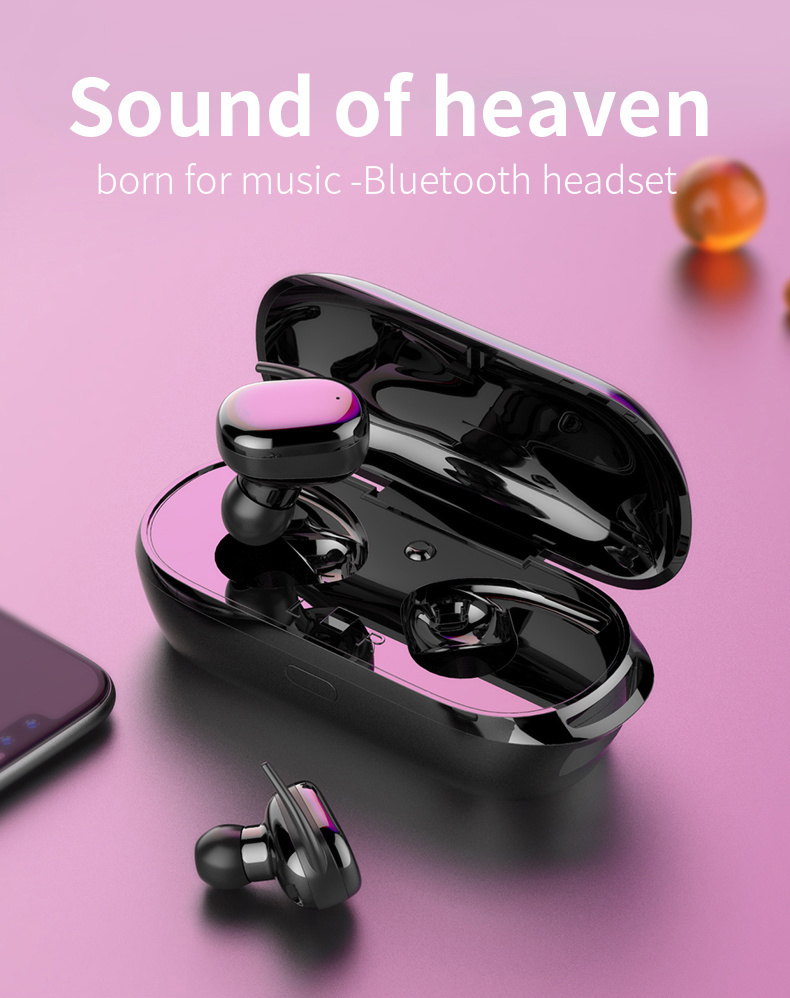 T2c Tws Bluetooth 5.0 Bluetooth in Ear Headphones Handsfree Earphones Headphone Sport Earbuds Headset for Phone with Mic