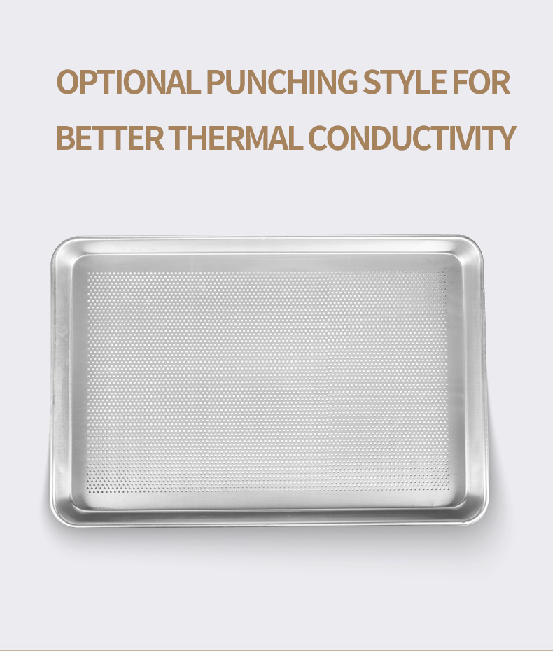 600*400*20mm Rectangular Round Edge Commercial Baking Oven Tray