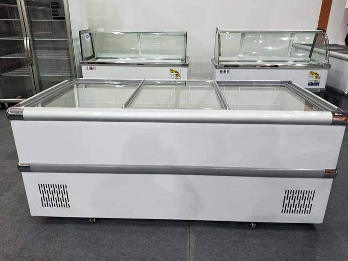 Freezer display cabinet commercial large capacity horizontal freezer fresh-keeping and freezing 1