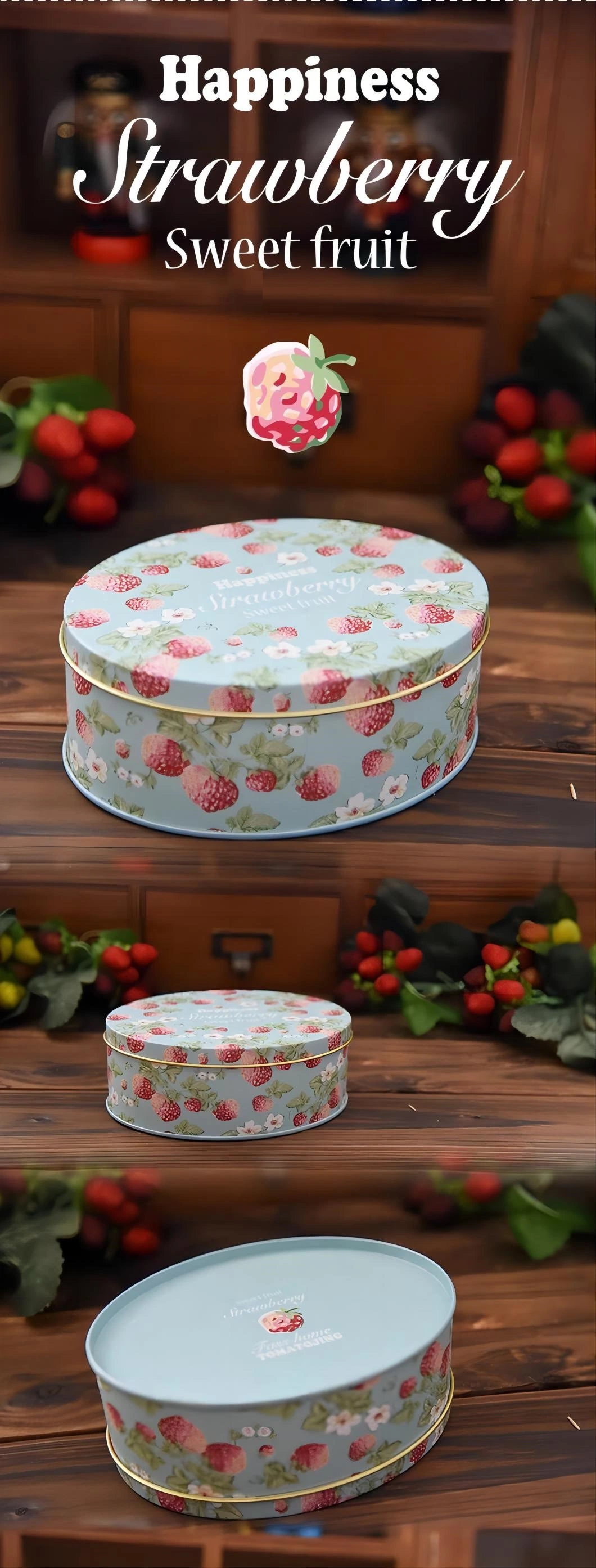 Hot Sale Customized Candy/Cookie/ Chocolate Tin Gift Box European Style Tin Packaging Box Wedding Packing Box