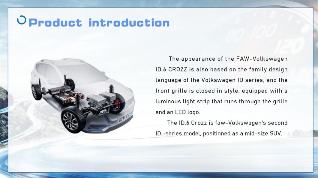 in Stock High Speed New Energy Electric EV Car Volkswagen VW ID. 6 Crozz (twilight gold)