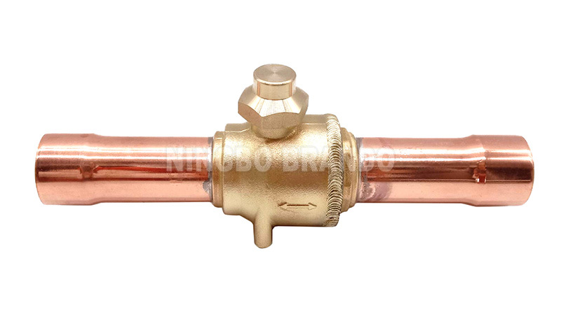 Refrigeration ball valve