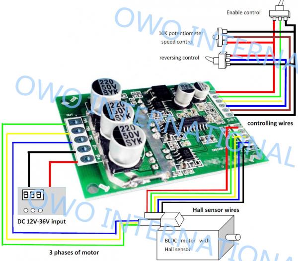 Brushless motor driver schematic