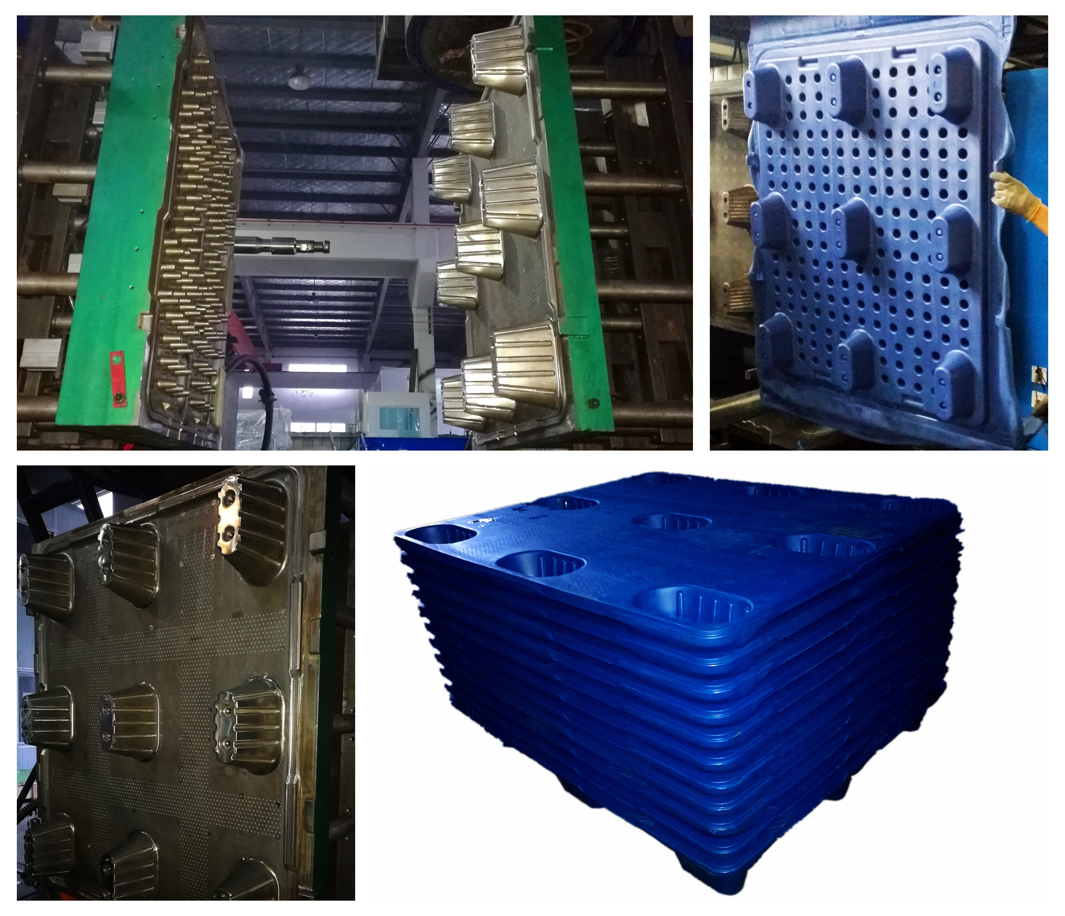 Full Automatic Durable HDPE Transport Moisture Proof Plastic Carton Goods Pallet Manufacture Blow Molding Machine