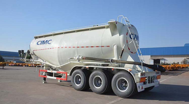 3 Axle 40 Tonne Pneumatic Sand Bulk Cement Tanker Trailer-CIMC