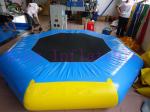 Jouet gonflable jaune/du bleu 3m diamètre de parc aquatique de trempoline de PVC pour le parc aquatique