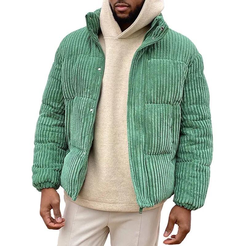 Plus-Size Men&prime;s Corduroy Winter 2022 Overcoat Warm Coat Men&prime;s Cotton Jacket for Men