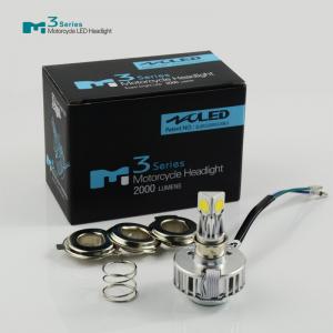China 18W 2000lm M3 COB LED Headlight Daytime White / Yellow CE ROHS Certification on sale 