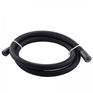China AN6 6 AN Black Nylon Braided Fuel PTFE Hose on sale 