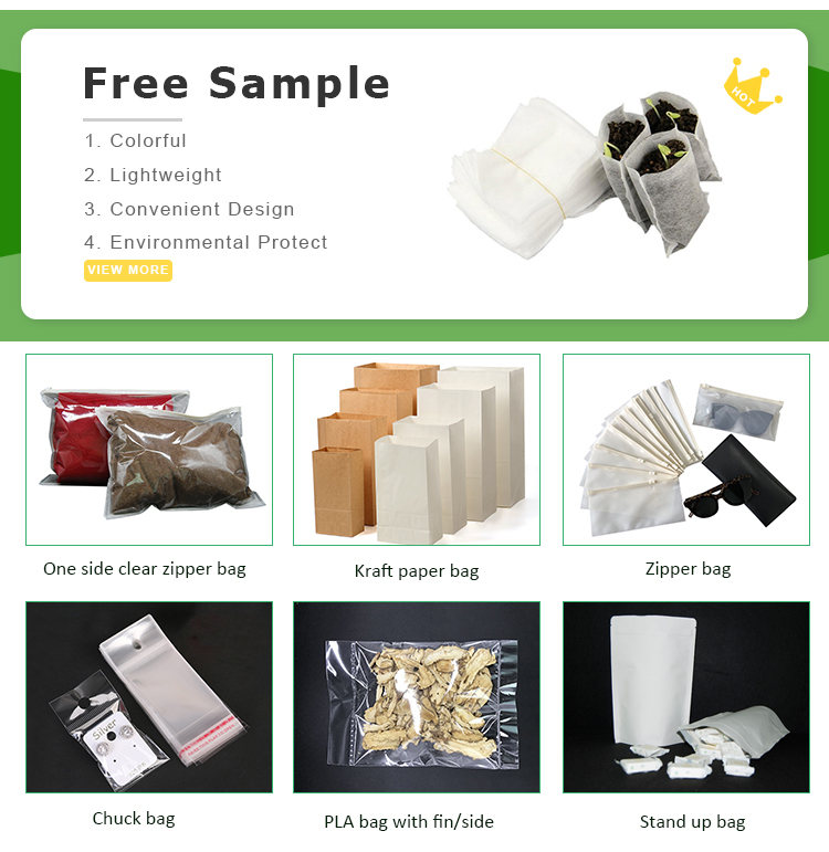Custom Printing Plastic Waterproof PLA Stand Up Pouch Zipper Bag , Zipper Bag For Food