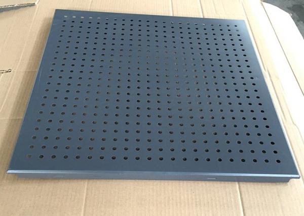 Grey Color Clip Perforated Metal Ceiling Perforated