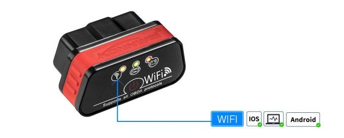 Vehicle Wifi Obd2 Scanner Professional Obdii Scan Tool For All 12V Car
