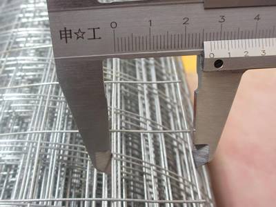 Electro galvanized welded wire mesh opening measure
