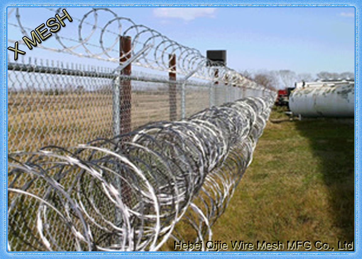 Galvanized Razor Wire Fence