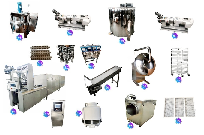 Large Gummies candy Production Line 600kg /h CE ISO jelly candy gelatim softcandy processing machines 1