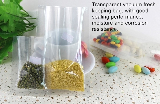 BPA Free Vacuum Storage Bags Custom food Embossed Whole Frozen Transparent Vacuum Seal Bag 5