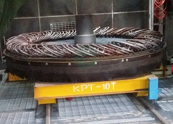 Material Handling Transfer Trolley For Steel Coils Transport In Workshop