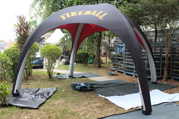 Outdoor Advertising Star Tent Waterproof PU Coated 600D Oxford 3*3M Singe Pole Fire Resistant With Sublimation Printing