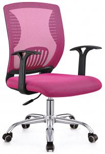 Professional Pink Comfortable Computer Chair Ergonomic Padded