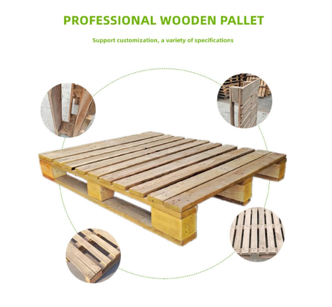 European Standard Wood Pallet 1200 * 800 * 144 Four Side Fork Turnover