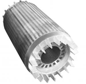 China IE3 Aluminum die cast assembled rotor iron core for high efficiency motor on sale 