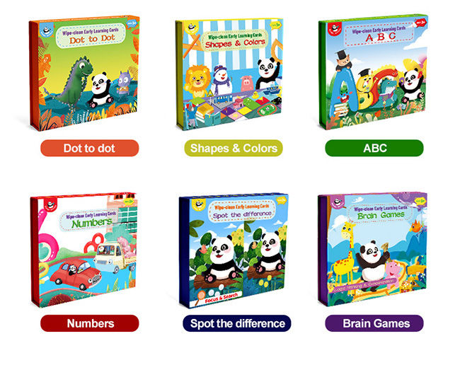 Numbers Wipe Clean Cards Double Sided Cards, CE Activity Flashcards For 3 Year Olds 0