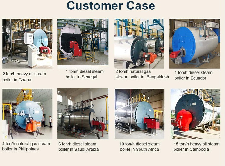 Fire tube 6t diesel steam oil steam diesel boiler for textile industry