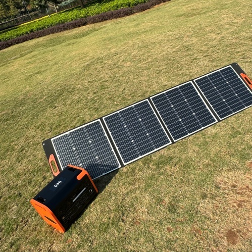 Camping Power Supply System 60W 100W 200W Monocrystalline Module Cells Portable Solar Panels