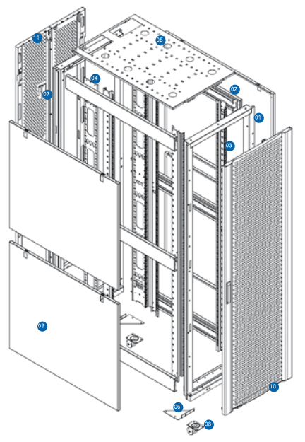 IDC04 server cabinet structure
