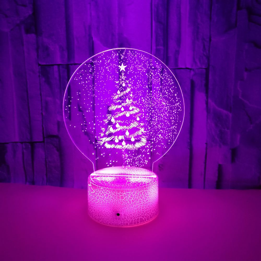 Christmas Gift 3D Night Lights Christmas Tree LED Lights Home Decor Lights Small Table Lamps