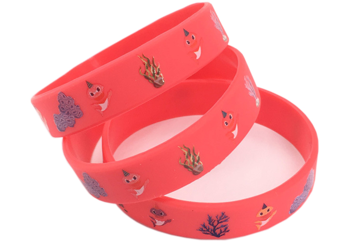 Custom shark sport Silicone Bracelet Rubber Wrist Strap constellation bracelet